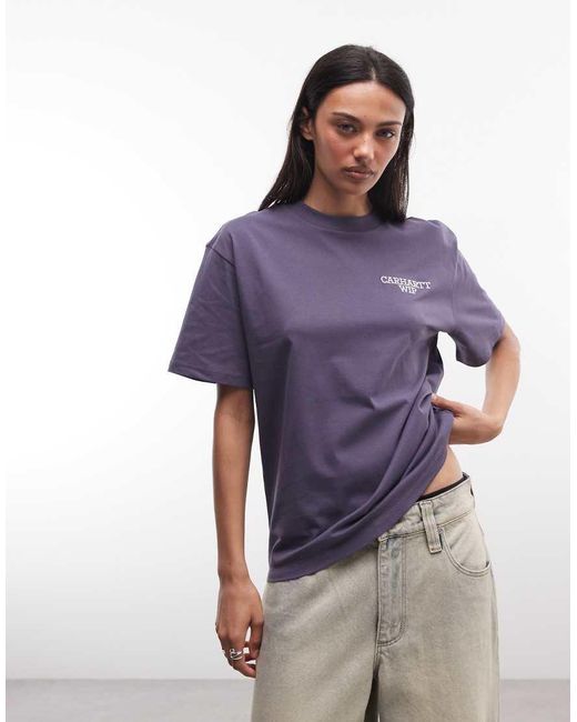 Carhartt Blue hugging Cats T-shirt