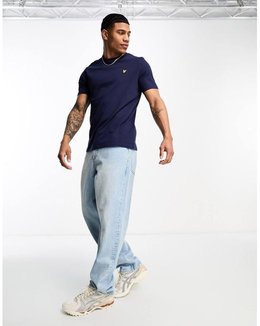 Lyle & Scott Blue Icon Logo T-shirt for men