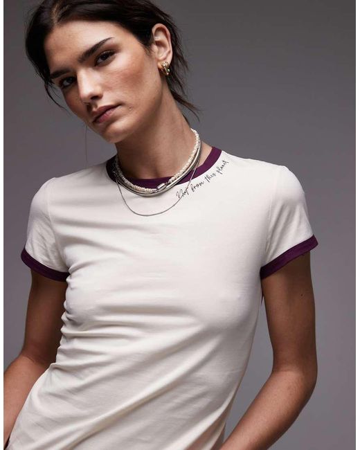 T-Shirt Aderente di & Other Stories in Gray