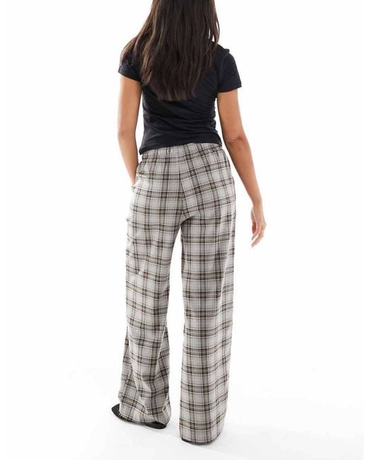 ONLY Gray Pull On Wide Leg Trousers