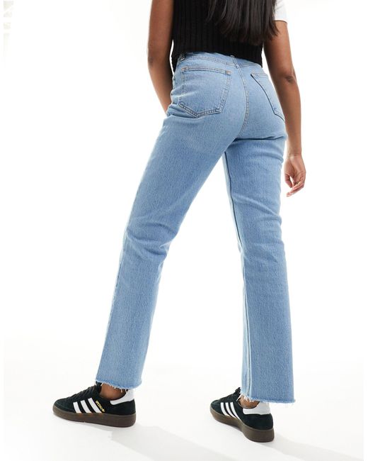Curve - love - jeans a vita molto alta dritti medio anni '90 di Abercrombie & Fitch in Blue