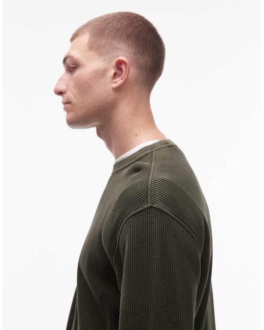 Levi's Thermo T-Shirt Met Lange Mouwen En Wafelstructuur in het Gray voor heren