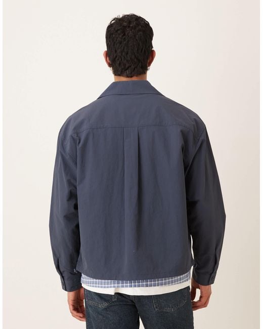 ASOS Blue Lightweight Nylon Jacket for men