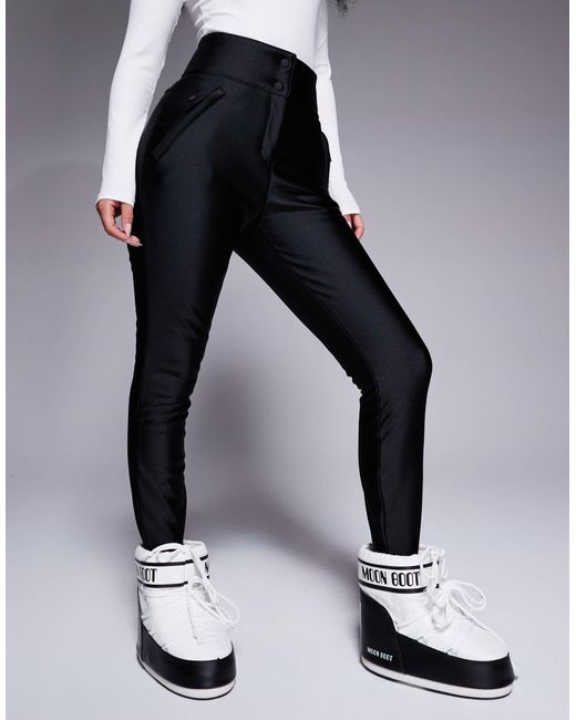 ASOS 4505 Ski & Snow Black 4505 hourglass – ski – wasserabweisende, schmal geschnittene softshell-skihose