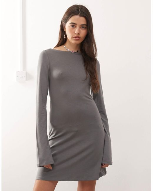 long bodycon dress long sleeve Cream Bodycon Long Sleeve Sweater Mini Dress main image 1