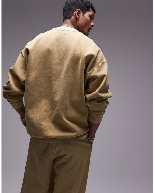 Topman yellow sweatshirt hot sale