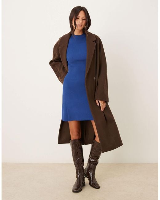 mango fine knitted dress Fine-knit dress with gathered sides