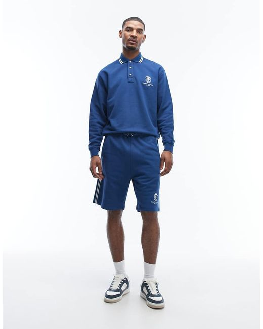 Tommy Hilfiger Blue Country Club Rugby Shirt Co-ord for men