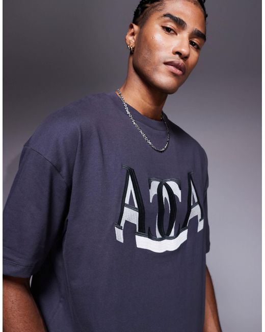 ASOS – oversize-t-shirt in Blue für Herren