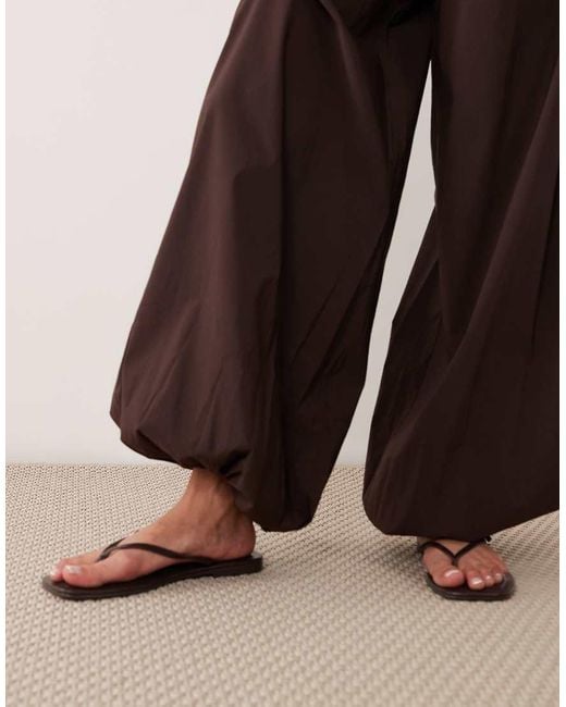 River Island Brown Technical Balloon Pants