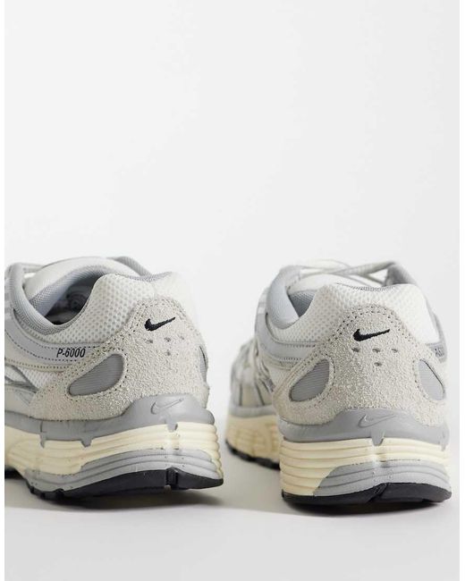 Nike White P-6000 Trainers for men