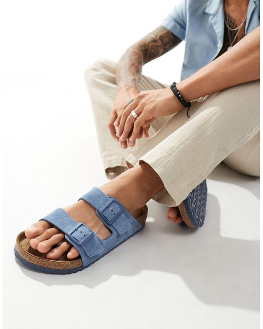 Birkenstock Blue Arizona Sandals for men