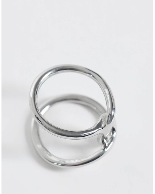 ASOS White Ring mit drahtdesign