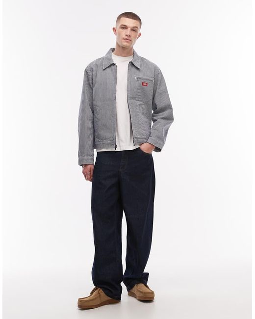 Dickies Gray Hickory Striped Painter Jacket for men