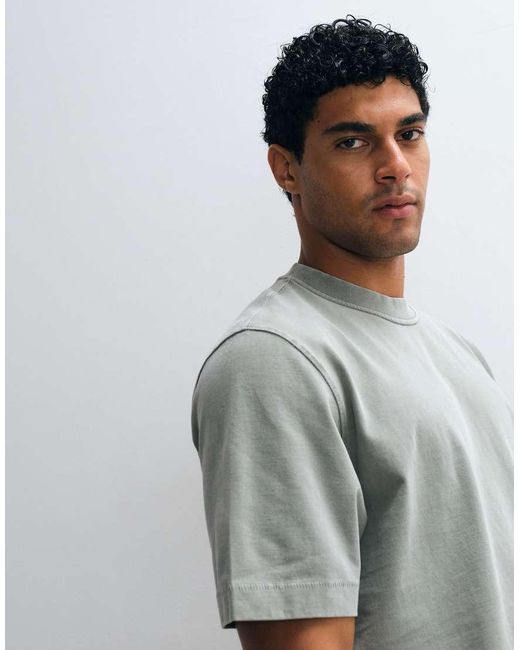 Abercrombie & Fitch Green Premium Heavyweight T-shirt for men