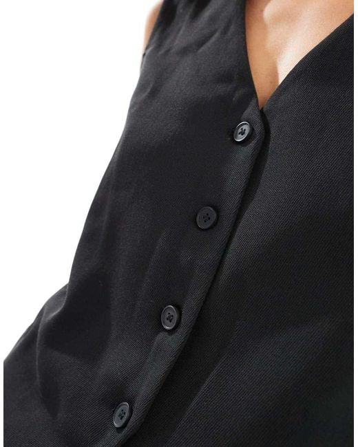ONLY Black Tailored Waistcoat Co-ord
