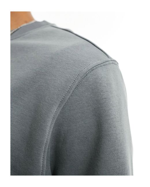 Weekday Gray Standard Fit Sweatshirt for men