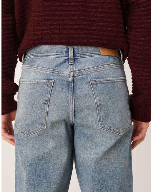 SELECTED Blue Cole Regular Tapered Fit Jeans for men