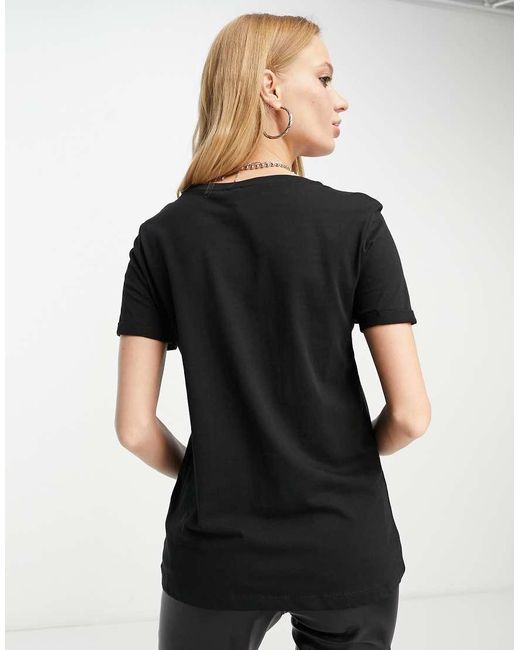 ONLY Black Heart Motif T-shirt