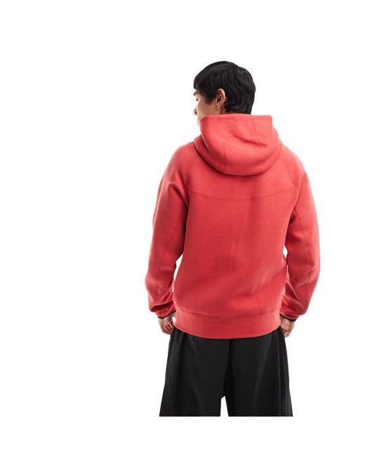 Sweat à capuche en polaire technique à fermeture éclair Nike pour homme en coloris Red