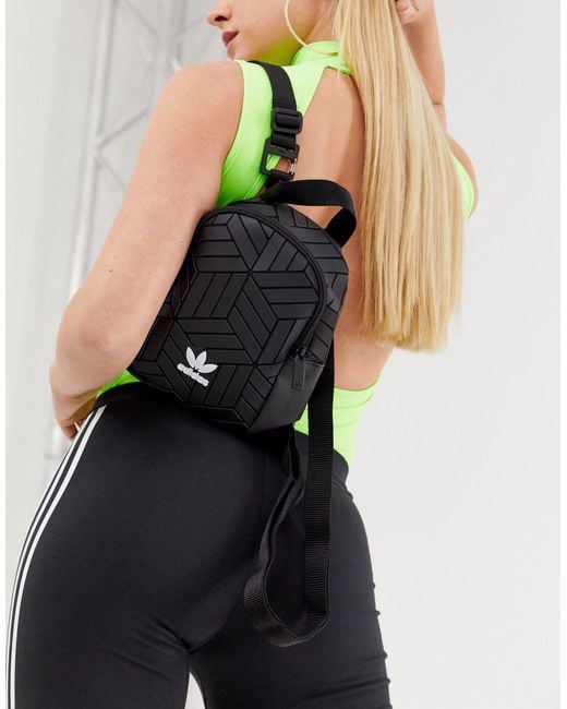 adidas Originals 3d Geometric Mini Backpack in Black Lyst UK