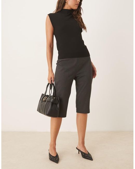 ASOS Elegante Lange Short in het Black