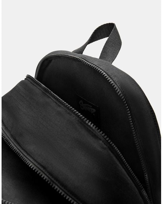 Pull&Bear – stwd – funktionaler rucksack in Black für Herren