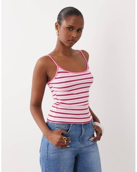 Gina Tricot Red Soft Tank Top