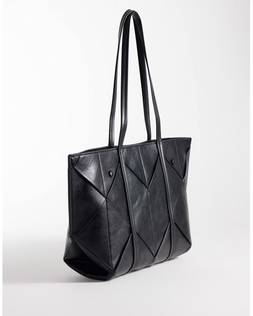 Calvin Klein Black Woven Carry All Bag