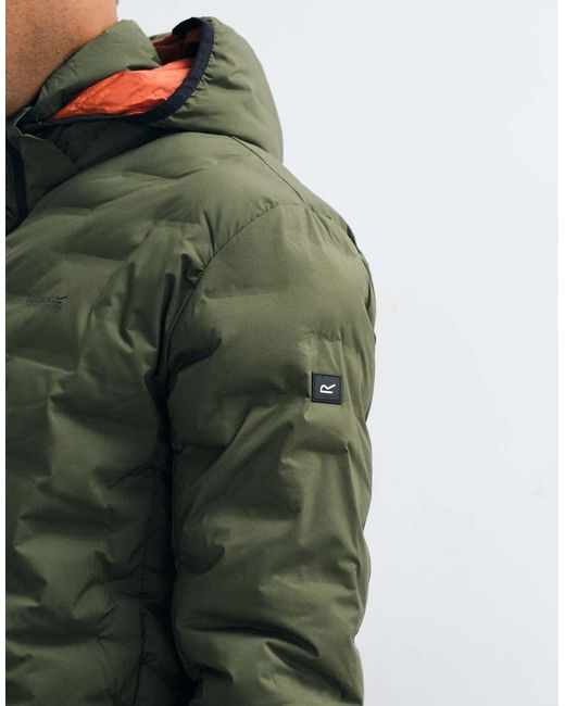 Regatta Green Waterproof Astrel Quilted Jacket for men