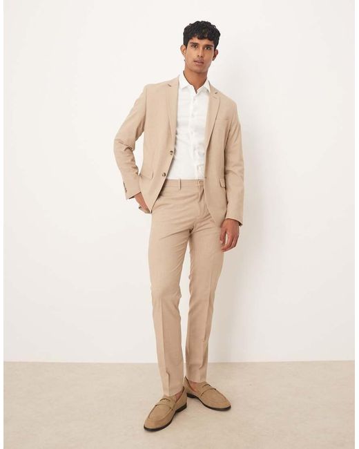 Mango Elegante Blazer in het Natural voor heren