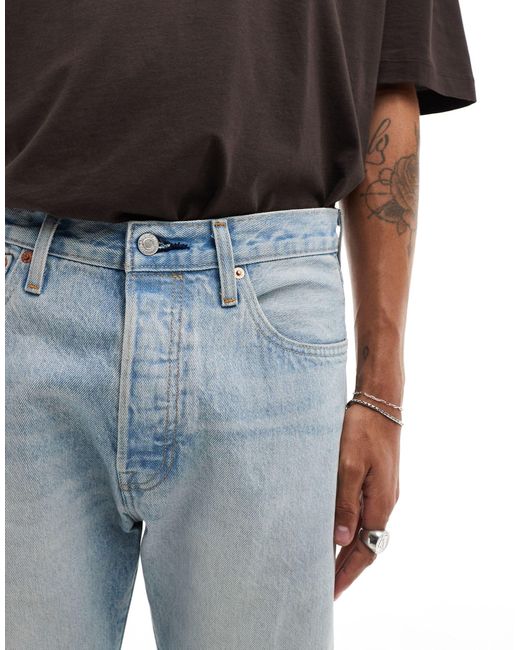 Levi's Blue 501 Original Straight Fit Jeans for men