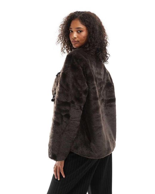 Vero moda faux fur jacket sale