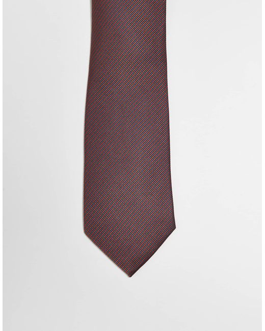 ASOS Purple Tie With Micro Stripe for men