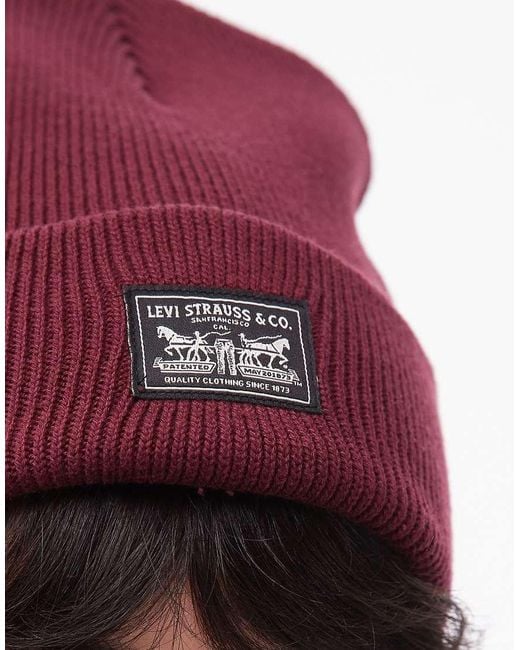 Berretto Bordeaux di Levi's in Red
