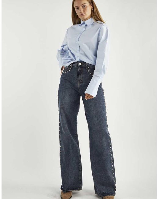 Glamorous Blue Oversized Shirt