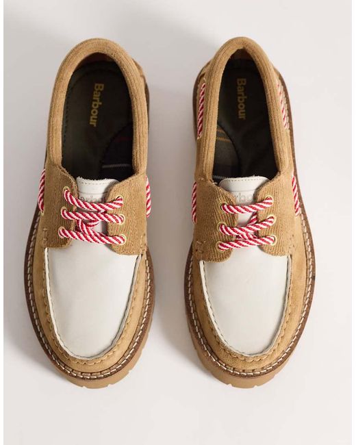 Barbour Brown Darras Boat Shoes