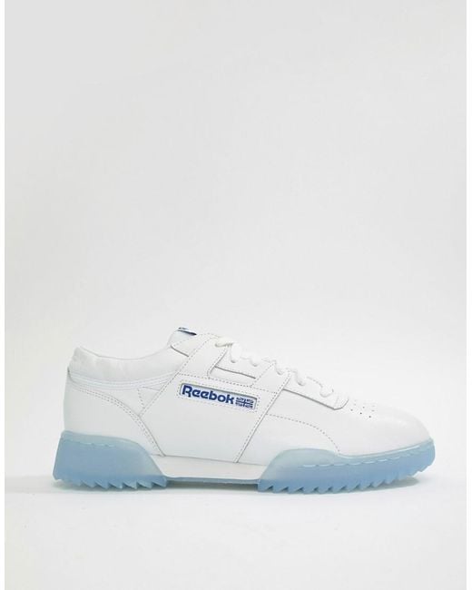 Reebok Workout Clean Ripple In White for | Lyst UK