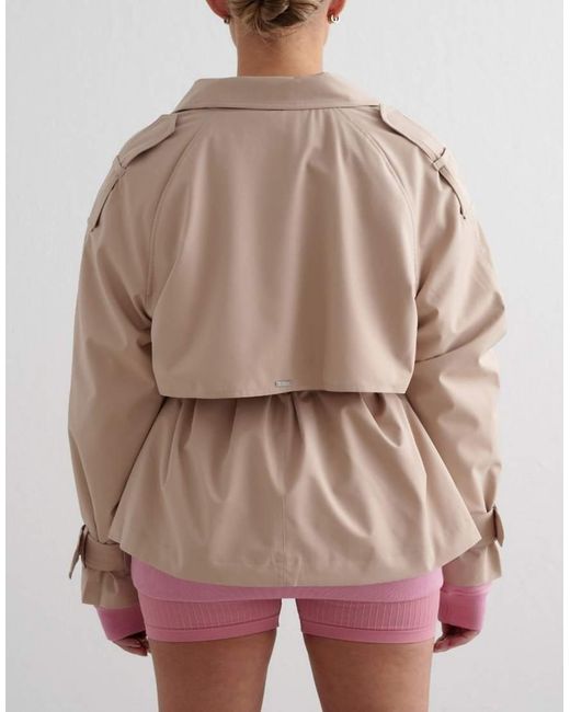 Aim'n Natural Tech Shorter Cropped Trench Jacket