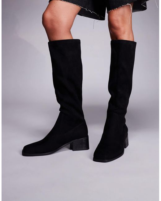 SIMMI Black Simmi London Xander Smart Knee Boots
