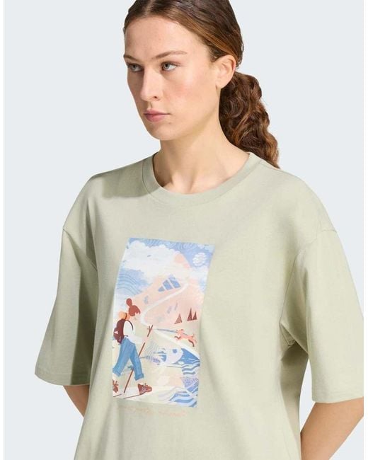 Adidas Originals White Terrex Secret Paths Ahead Graphic Tshirt