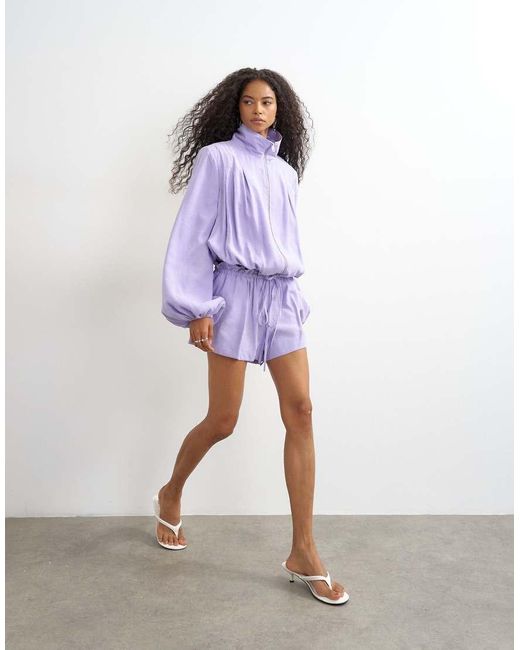 TOPSHOP Purple Co Ord Modal Mini Short