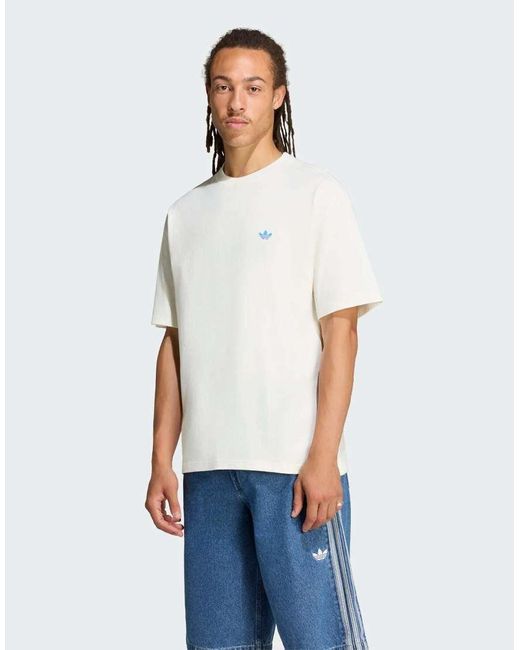 Adidas Originals Blue Napoli Gfx Tee for men