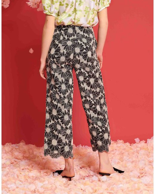 Sister Jane Pink Dream Flower Embroidered Trouser Co-ord