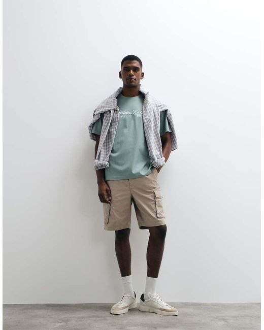 Calvin Klein White Cargo Shorts for men