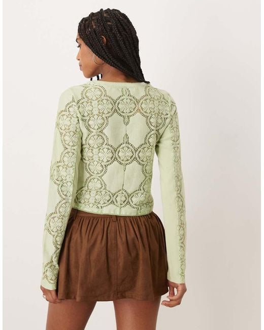 Free People Natural Jae Knit Long Sleeve Tee