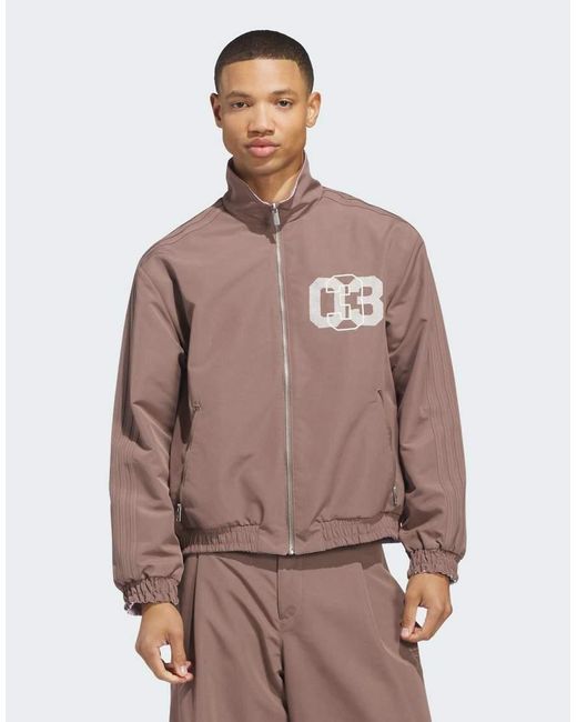 Adidas Originals Brown Firebird Coach Jacket for men