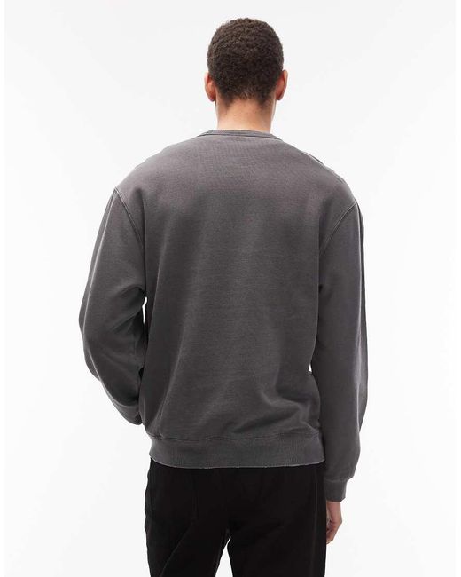 Carhartt Gray Torian Oversized Pullover Sweatshirt for men