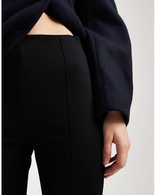 ASOS Black Tailored Skinny Ponte Pants With Split