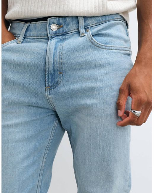 Mango Blue Tapered Jean for men